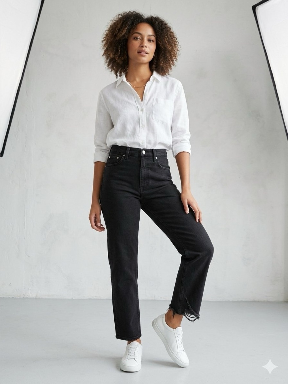 Everlane • Black The Way High Jean Size 26